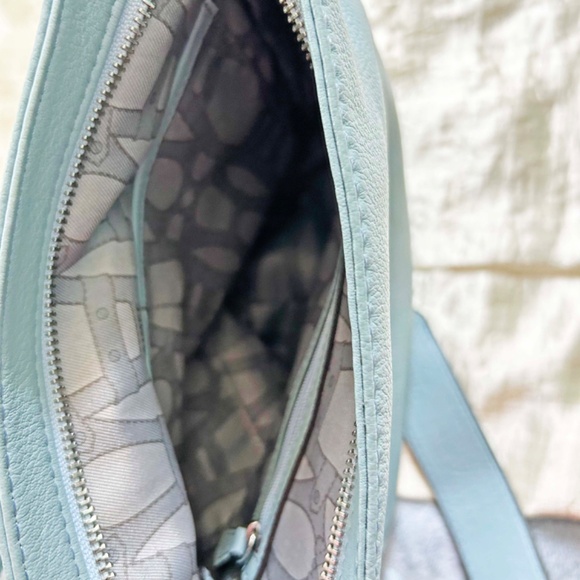 CROSSBODY, AIMEE KESTENBERG SARATOGA LEATHER, SKY BLUE, TOP ZIPPER, SHOULDER - Picture 12 of 14